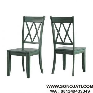 Kursi Makan Minimalis Jati Stockton Solid Wood