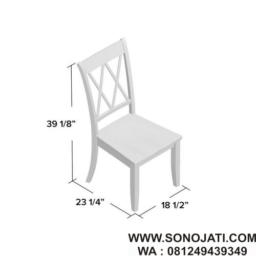 Kursi Makan Minimalis Jati Stockton Solid Wood Kursi Makan Minimalis Jati Stockton Solid Wood