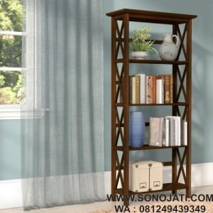Lemari Buku Minimalis Modern Hitz Etagere