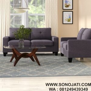 Set Sofa L 2 Piece Minimalis Modern