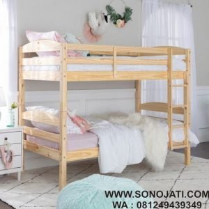 Tempat Tidur Tingkat Minimalis Twin Solid