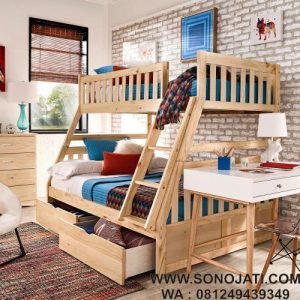 Tempat Tidur Tingkat Anak Twin Over Full