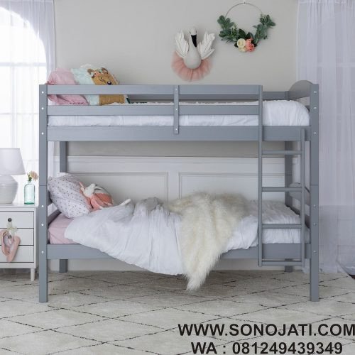 Kasur Tingkat 2 Twin Over Grey