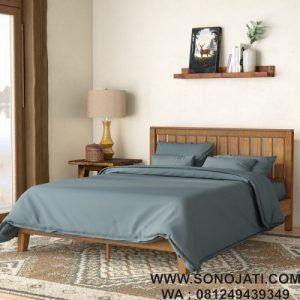 Tempat Tidur Kayu Modern Morgan Hill