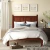 Tempat Tidur Kayu Jati Sandaran Tinggi