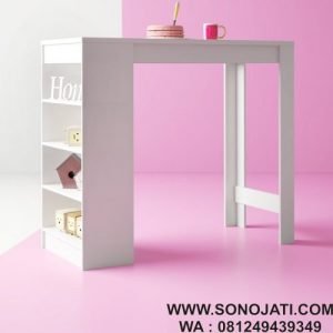 Meja Kayu Cafe Minimalis Aston