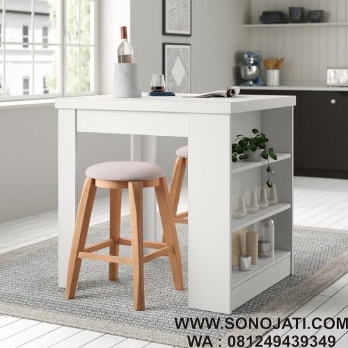 Meja Makan Tinggi Kontra Dangelo Sono Jati Furniture