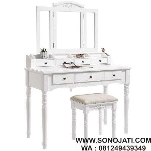 Set Meja Rias Minimalis 3 Cermin Soares Set Meja Rias Minimalis 3 Cermin Soares