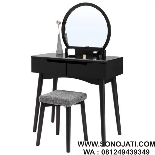 Set Meja Rias Minimalis Dark Circle Set Meja Rias Minimalis Dark Circle