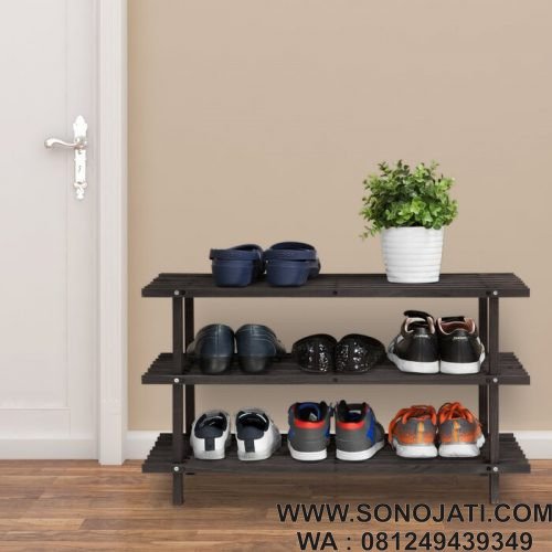 Rak Sepatu Susun 3 Tingkat 9 Pair