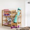 Rak Sepatu Kayu Unik Entryway 8 pair