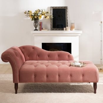 Kursi Malas Minimalis Tufted Chaise Lounge