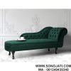 Kursi Malas Jati Minimalis Chaise Lounge Tangan Kanan