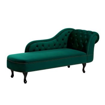 Kursi Malas Jati Minimalis Chaise Lounge Tangan Kanan