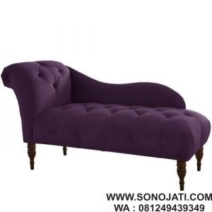 Kursi Santai Jati Minimalis Purple