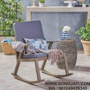 Kursi Goyang Jati Minimalis Spencer