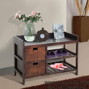 Rak Sepatu Minimalis Modern 2 Laci