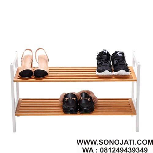 Rak Sepatu Minimalis 2 Tingkat Coral Rak Sepatu Minimalis 2 Tingkat Coral