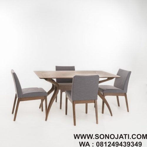 Set Kursi Makan Jati Tunis