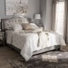 Tempat Tidur Jati Minimalis Roberto Fabric