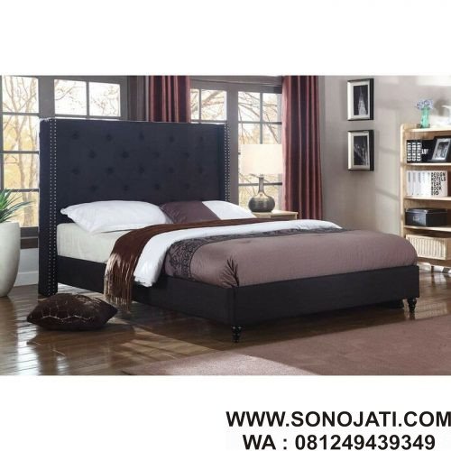 Tempat Tidur Kayu Jati Minimalis Boxwell