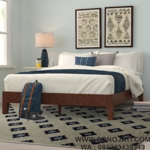Tempat Tidur Jati Minimalis Modern Bartlett