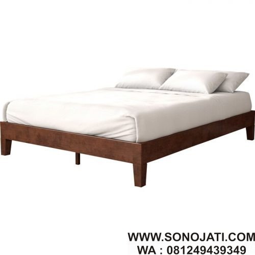 Tempat Tidur Jati Minimalis Modern Bartlett