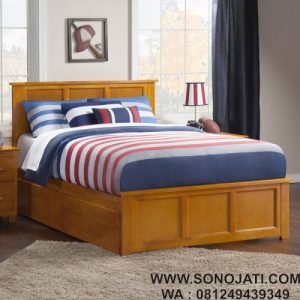Tempat Tidur Laci Minimalis Marjorie