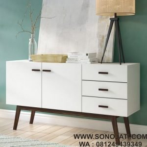 Bufet Jati Minimalis Modern Mayela