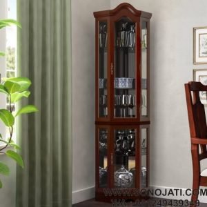 Lemari Hias Sudut Minimalis Eratus Lighted