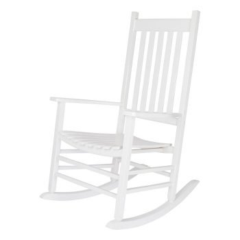 Kursi Taman Goyang Minimalis White Emjay