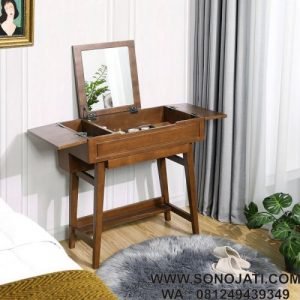 Meja Rias Kayu Jati Minimalis Alarcon