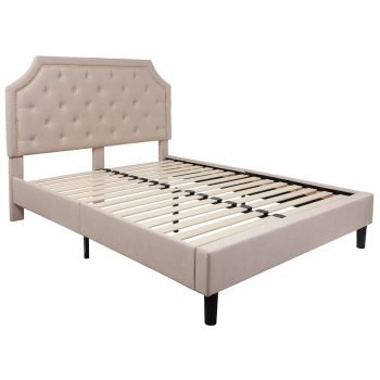 Tempat Tidur Kayu Porath Tufted