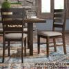 Kursi Makan Jati Minimalis Ladder Back Side