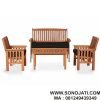 Set Model Kursi Teras Jati Minimalis Tierra