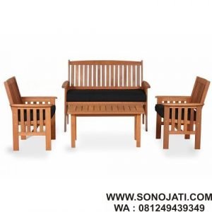 Set Model Kursi Teras Jati Minimalis Tierra