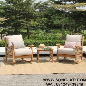 Set Kursi Jati Teras Minimalis Brunswick