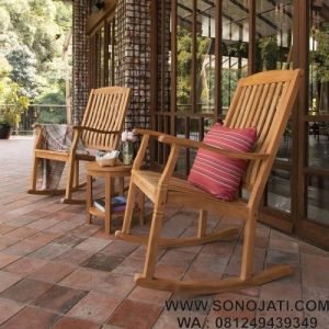 Set Kursi Teras Goyang Minimalis Doerr 3 Piece