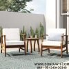 Set Model Kursi Teras Kayu Jati Minimalis Antonia
