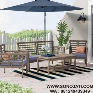 Set Model Kursi Teras Minimalis Maryanne 4 dudukan