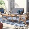 Set Kursi Teras Minimalis Kayu Jati Morley