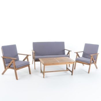 Set Kursi Teras Minimalis Kayu Jati Morley