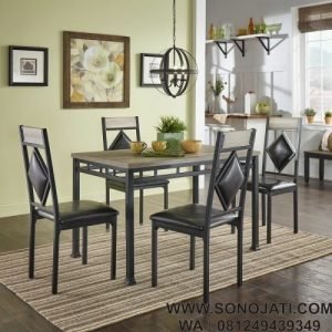 Set Meja Makan Minimalis Wiebe