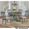 Set Meja Makan Bulat Minimalis Cierra Dining Set