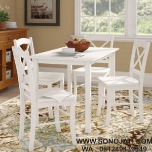 Set Model Meja Makan Jati Minimalis Castellon