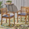 Kursi Santai Depan Rumah Cleghorn dengan Bantal (Set 2)