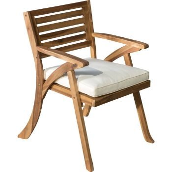 Kursi Teras Minimalis Coyne Patio dengan Bantal (Set 2)