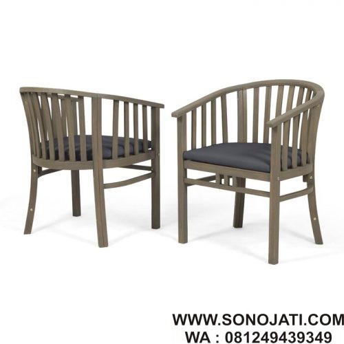 Kursi Teras Minimalis Lengkung Thacker Outdoor (Set 2) a Kursi Teras Minimalis Lengkung Thacker Outdoor (Set 2)