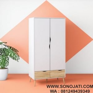 Lemari Baju Kayu Minimalis Dowler