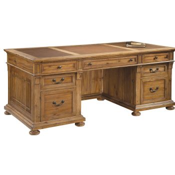 Meja Kerja Kantor Eksekutif Kayu Solid Chunn